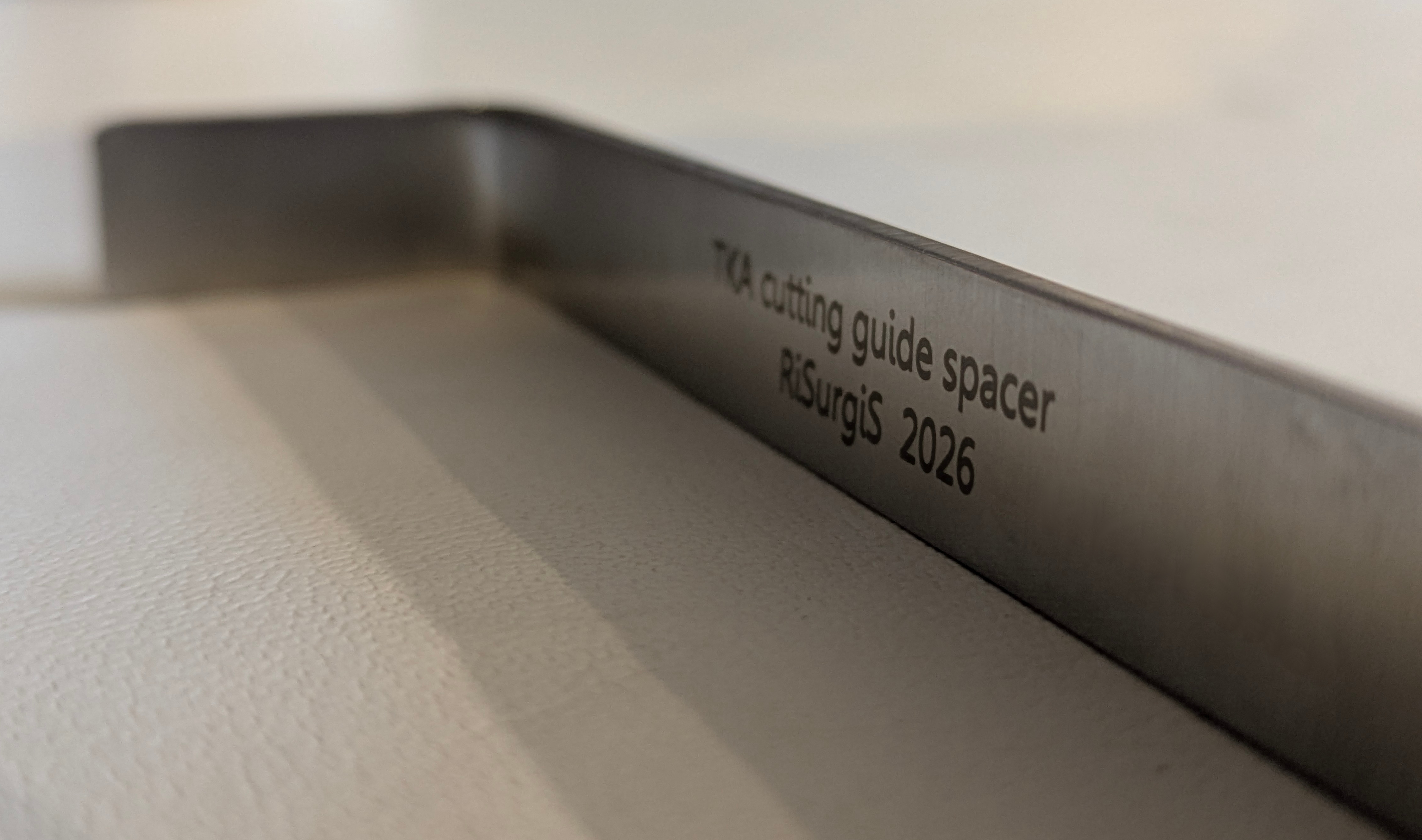 Finished TKA cutting guide spacer — piece 5